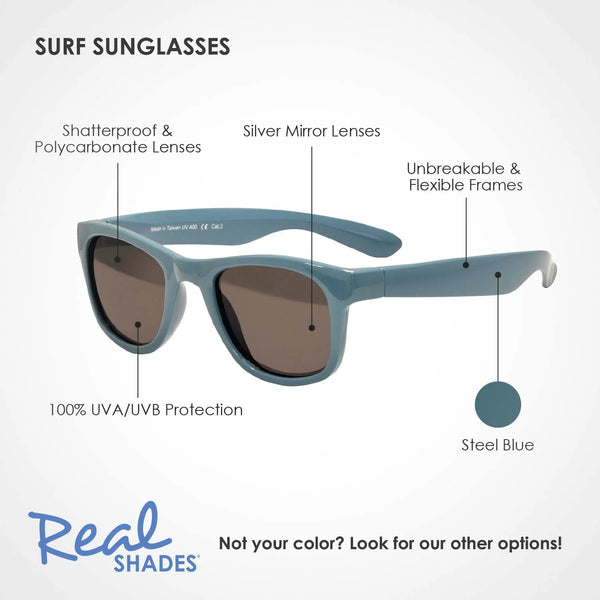 Real Shades: Surf Steel blue - Asst sizes