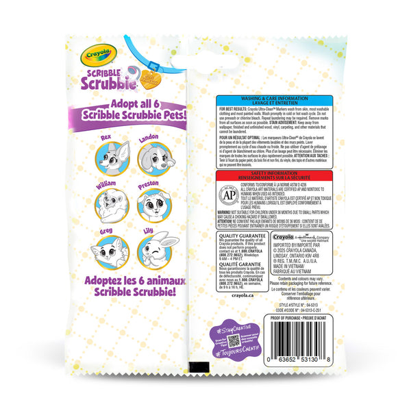 Crayola Scribble Scrubbie Pet 1 Pack