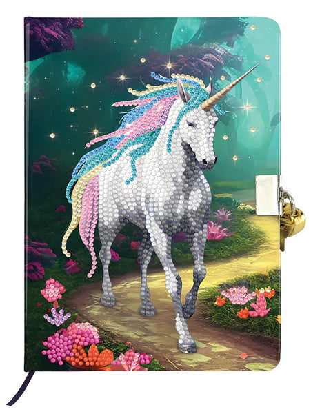Crystal Art: Secret Diary Kit - Unicorn Stroll - Ages 7+
