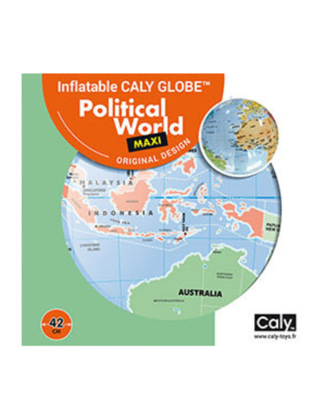 CALY: Political World globe 16.5 inches - Ages 3+