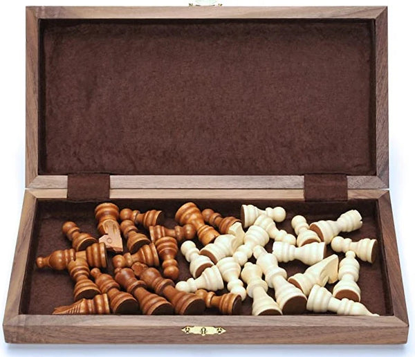 Chess Set: Wooden folding 11.5" - Classic Strategy Board Game