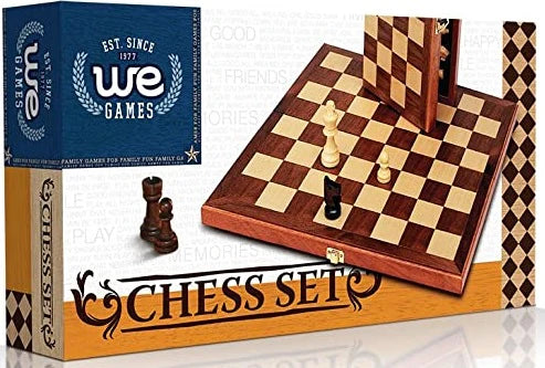 Chess Set: Wooden folding 11.5" - Classic Strategy Board Game