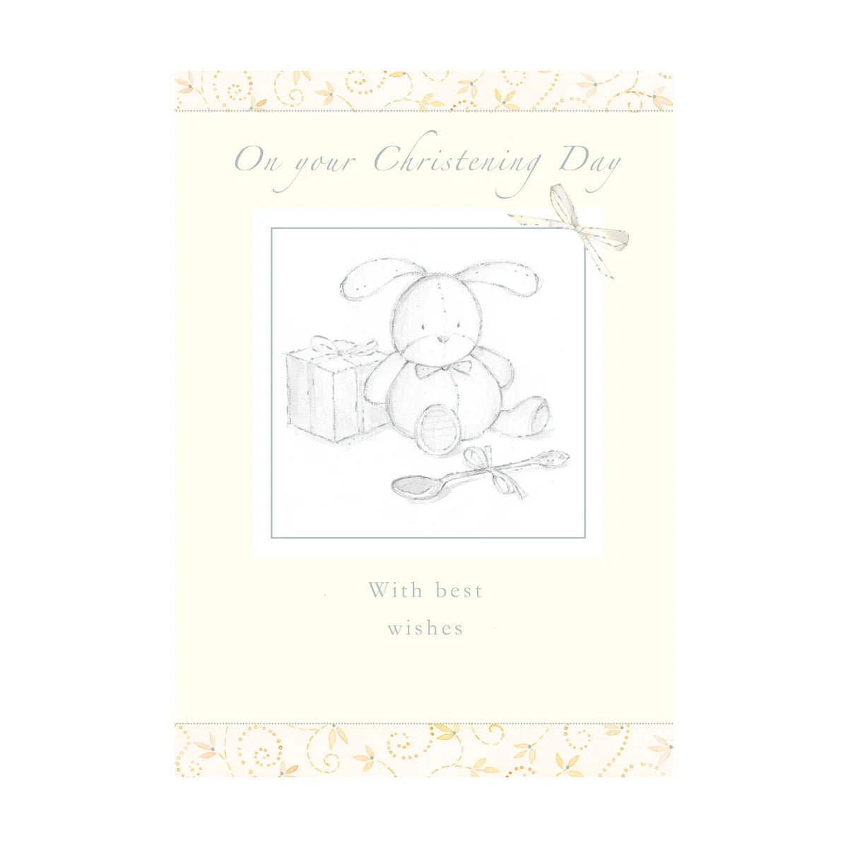 GC: Bunny and Spoon - Christening Card