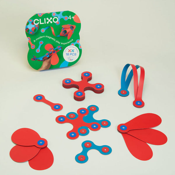 Clixo: Itsy Flamingo + Turquoise Pack 18 Pieces - Ages 4+