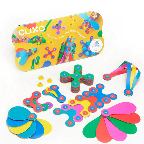 Clixo: Rainbow Pack 42 Piece Set - Ages 4+