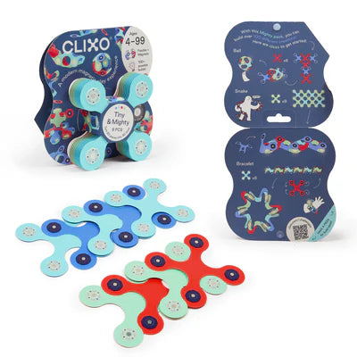 Clixo Tiny & Mighty Space or Marine Magnetic Building Set