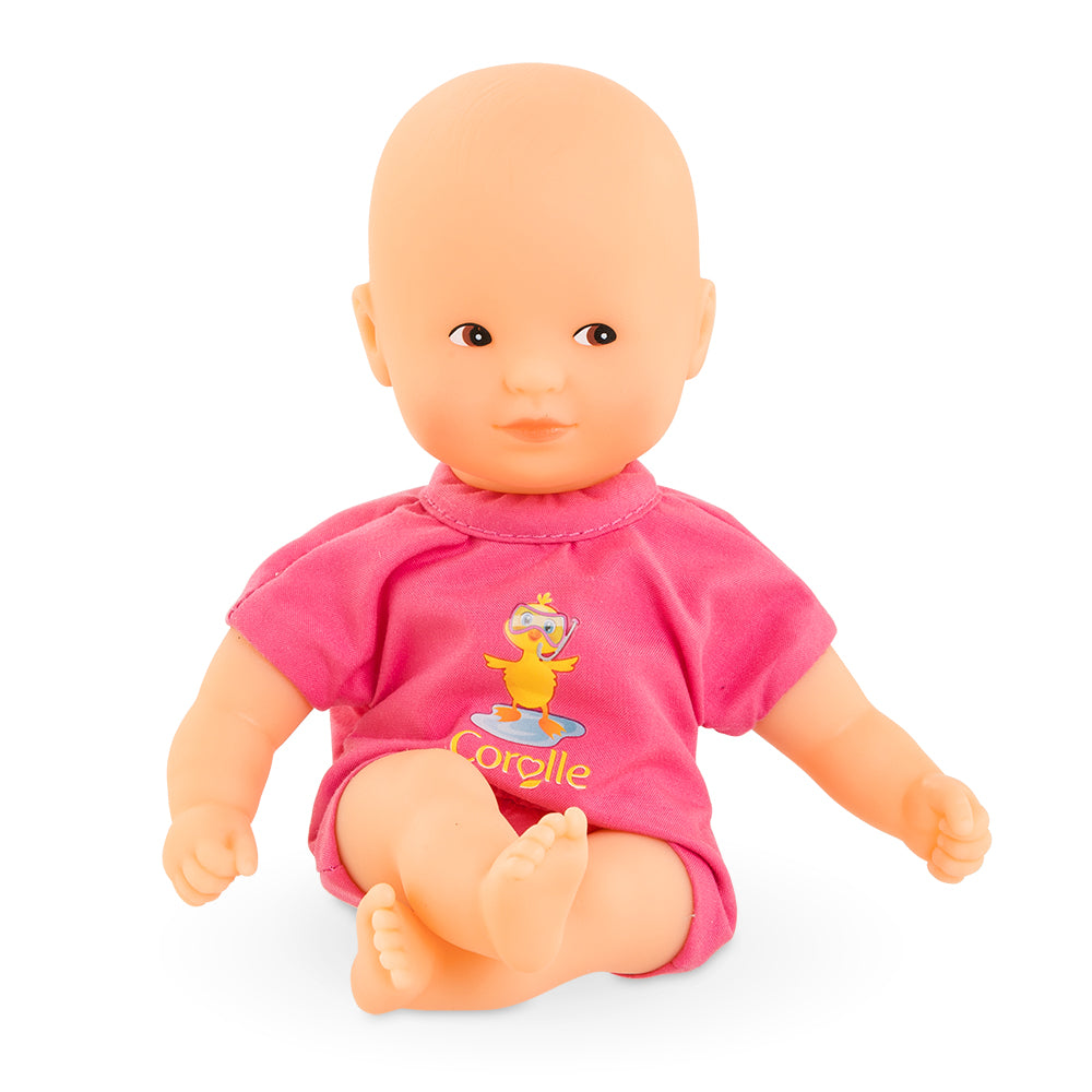 Corolle: My First Baby Doll 20cm - Mini Bath Pink Doll - Ages 18mths+