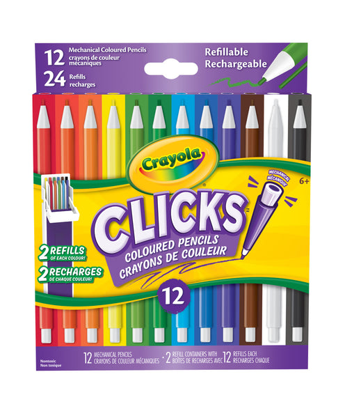 Crayola - Clicks 12 Coloured Pencils