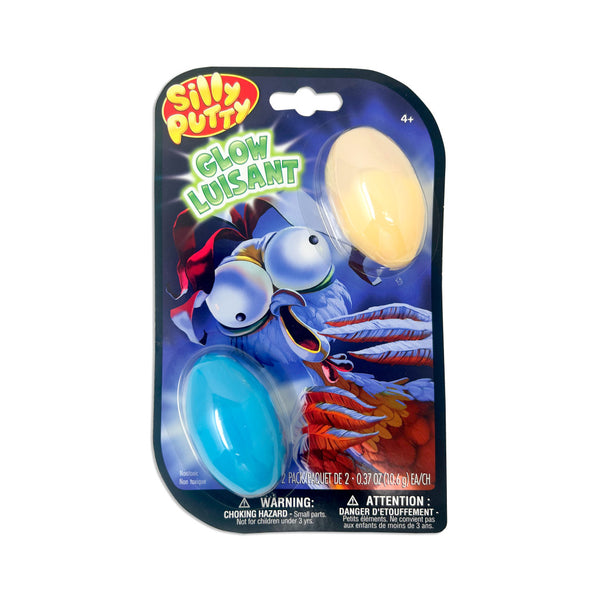 Crayola - Silly Putty Glow-in-the-dark Eggs 2 Pack