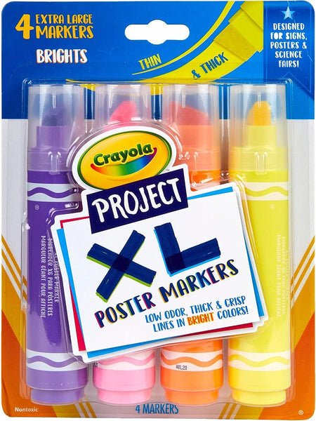 Crayola - Project XL Poster Markers Bright Colour Set
