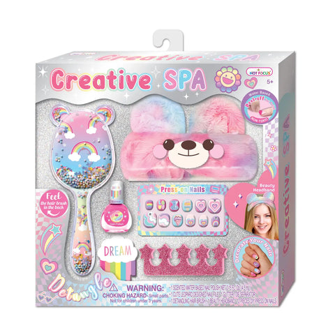 Hot Focus: Creative Spa Rainbow Hair Brush/Comb Set - Ages 5+