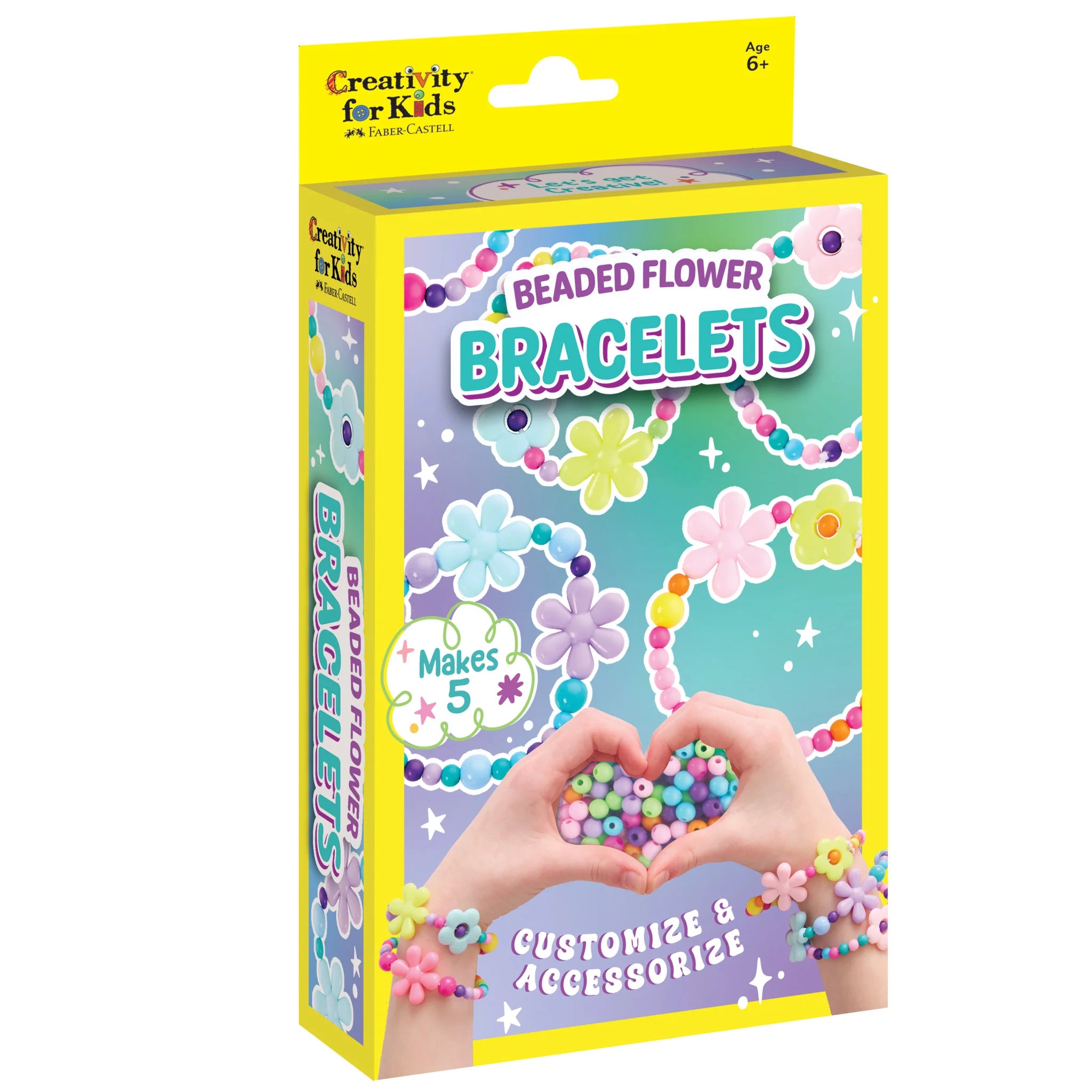 Creativity For Kids: Mini Kit Beaded Flower Bracelets - Ages 6+