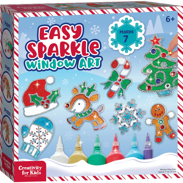 Creativity for Kids Holiday Easy Sparkle Window Art