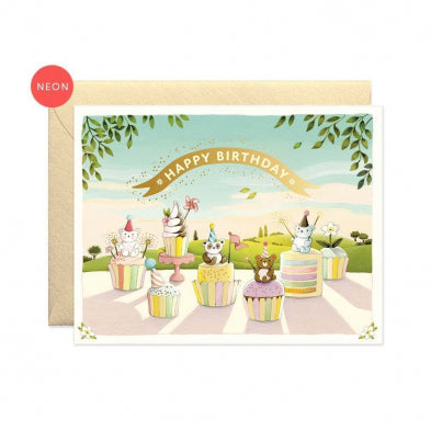 GC: Cupcake Bears - Birthday Card