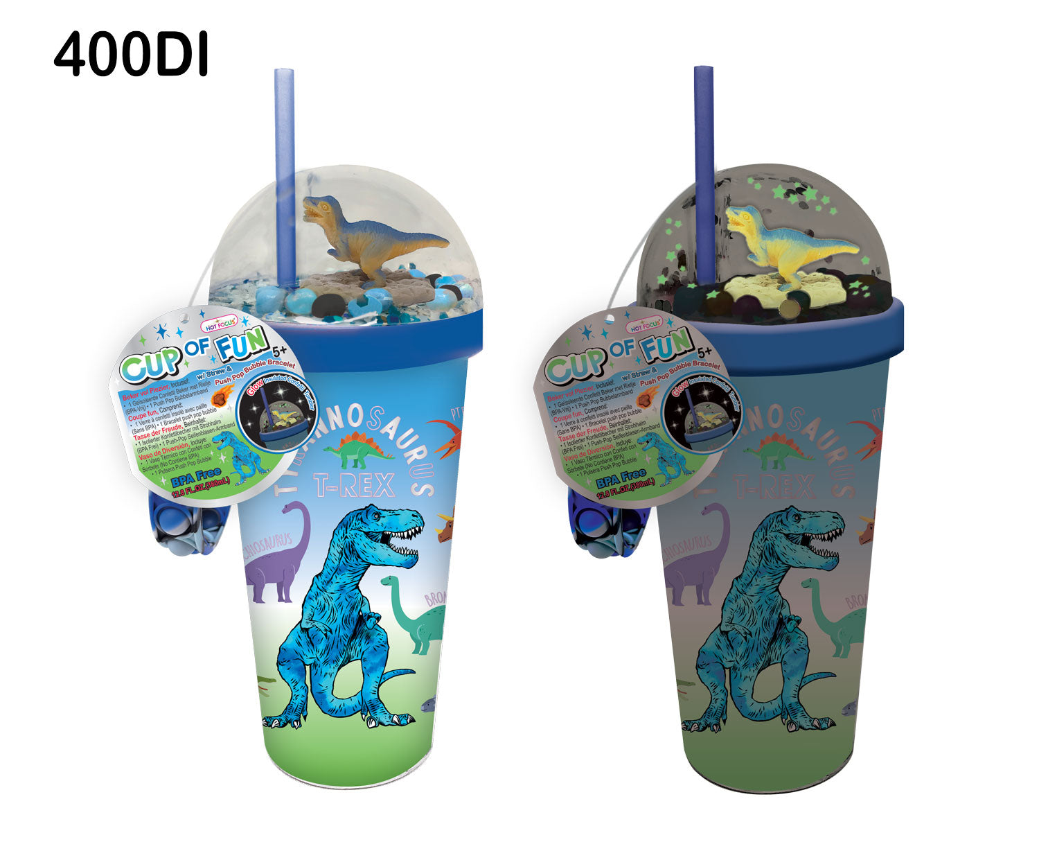 Hot Focus: Cup of Fun Dinosaur Insulated Mug Tumbler - Ages 5+