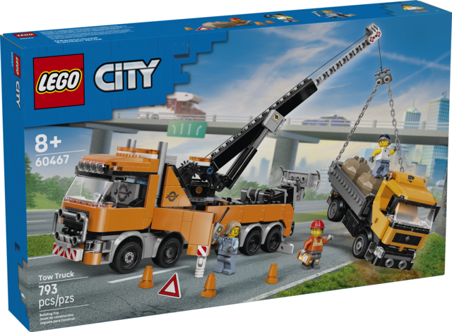 Lego: City - Heavy-Duty Recovery Tow Truck With Crane  Ages 8+