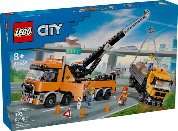 Lego: City - Heavy-Duty Recovery Tow Truck With Crane  Ages 8+