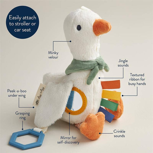Itzy Ritzy - Bitzy Traveler™ Developmental Sensory Toy Goose