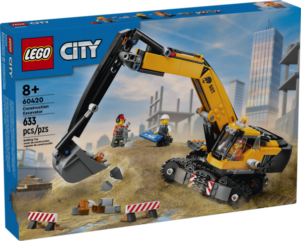 Lego: City - Yellow Construction Excavator -  Ages 8+