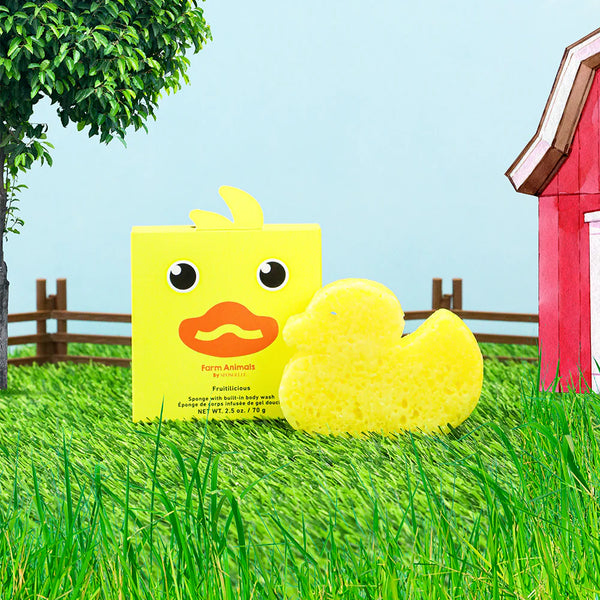 Bath Sponge Farm Animals: Danny Duck - Ages 3+