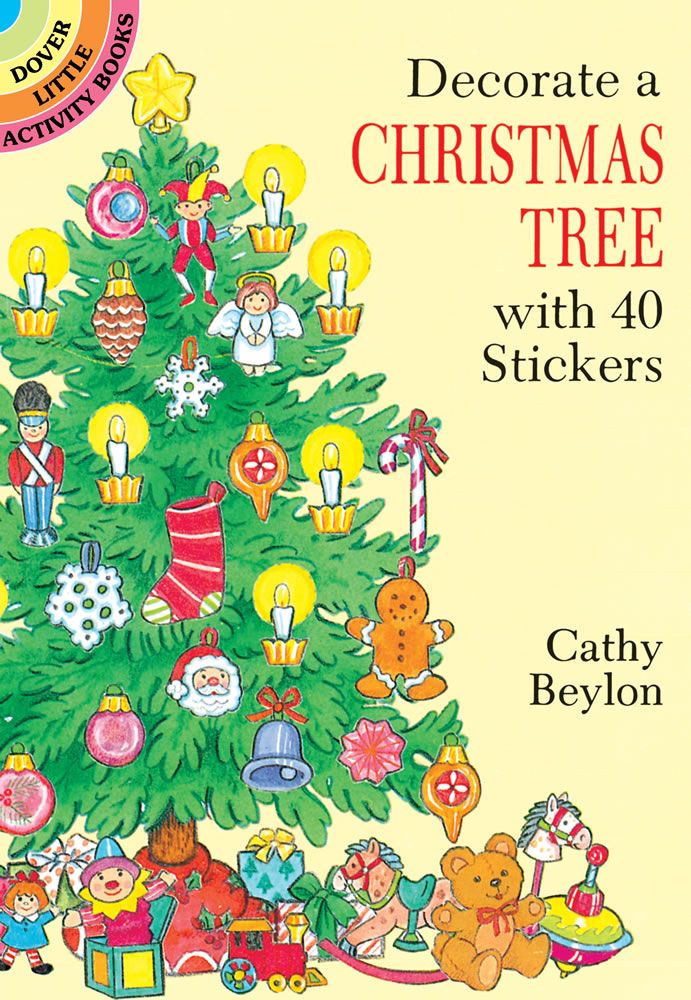 AB: Decorate a Christmas Tree with 40 Stickers - Ages 4+