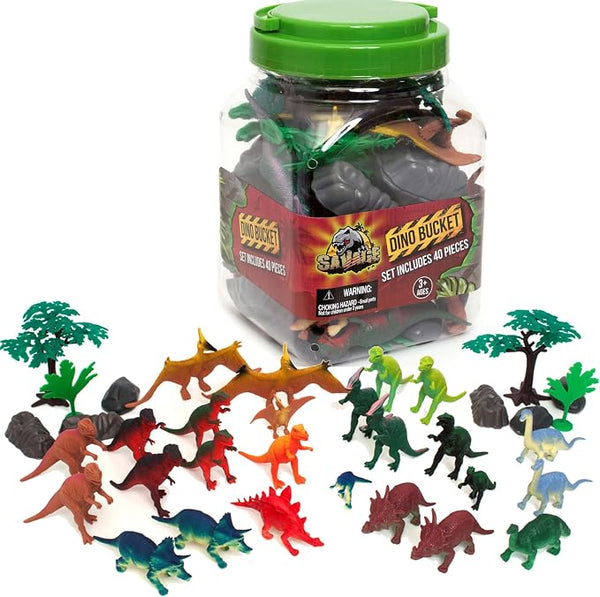 Dino Bucket 40 Piece Playset