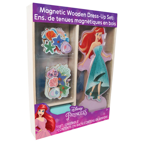 Disney Princess Magnetic Wooden Dress-up Set: Ariel, The Little Mermaid - Ages 3+