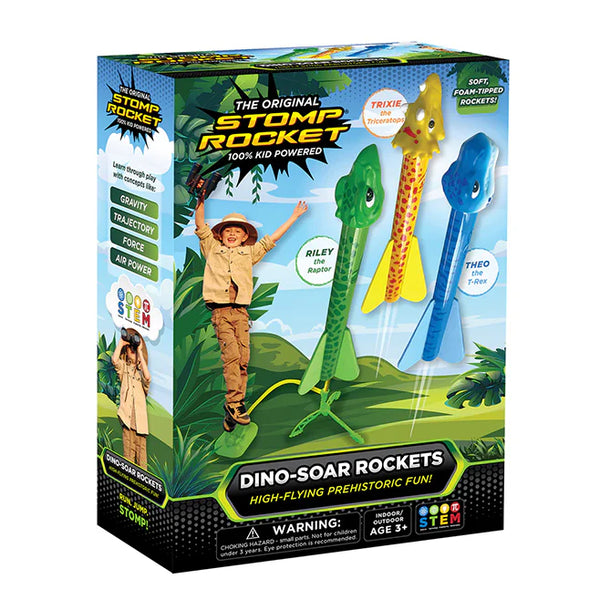 Stomp Rocket: Dino Soar Stomp Racers - Ages 3+