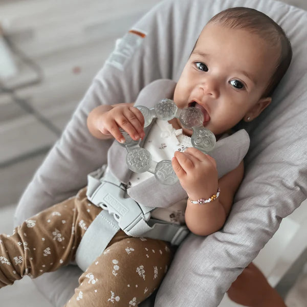 Noüka: Cooling Ring Teether Soft Blush - Ages 3mths+