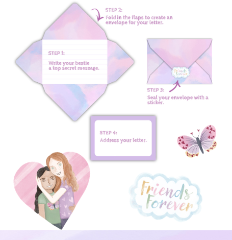 GP: Letters Between Besties Stationery Set - Ages 5+