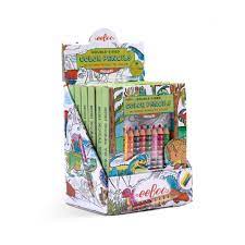 8 Double-Sided Coloured Pencils with Mini Mural: Dino  - Ages 4+