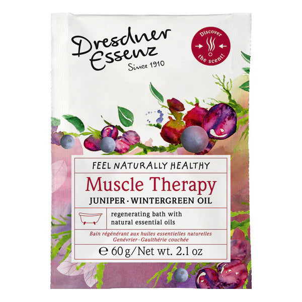 Dresdner Essenz: Bath Salts Essence Muscle Therapy - Juniper + Romsemary