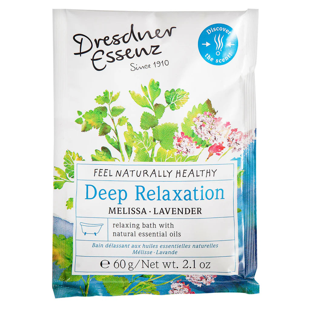 Dresdner Essenz: Bath Salts Essence Deep Relaxation - Melissa + Lavender