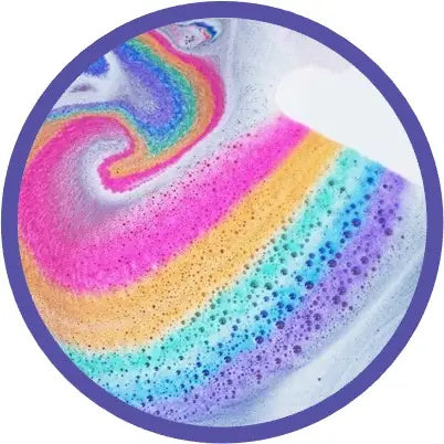 Sensory Bath Fizzies -Create a Rainbow  Ages 3+