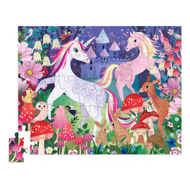 50 Piece Puzzle: Flat House Unicorn Castle - Ages 4+