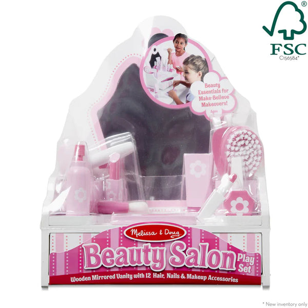 MD: Wooden Beauty Salon Play Set - Ages 3+