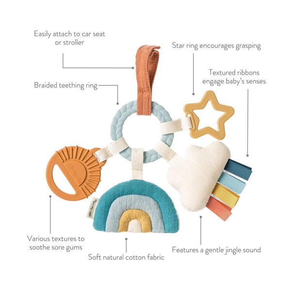 Itzy Ritzy - Bitzy Busy Ring™ Teething Activity Toy Rainbow