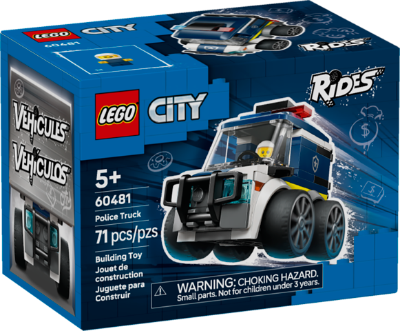 Lego City Rides Police Truck Building Toy