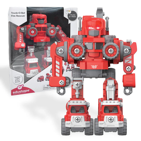 5-in-1 Truck-O-Bot Fire Engine - Ages 3+
