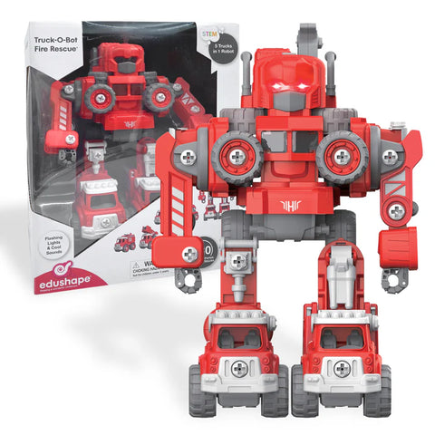 5-in-1 Truck-O-Bot Fire Engine - Ages 3+
