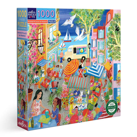 1000 Piece Puzzle: MarketPlace in France - Ages 12+