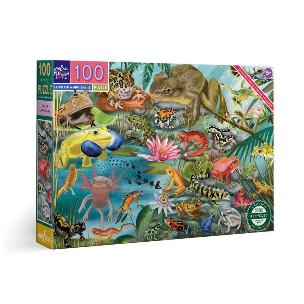 100 Piece Puzzle: Love of Amphibians - Ages 5+