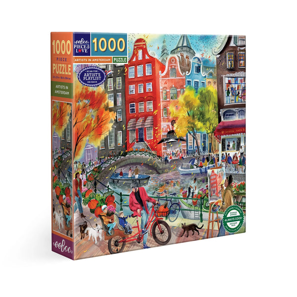 eeBoo 1000 Piece Puzzle - Artists in Amsterdam