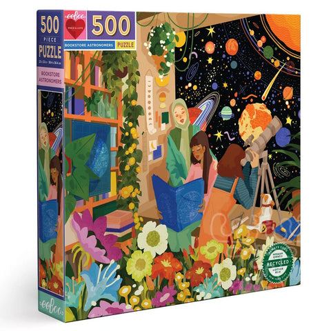 500 Piece Puzzle: Bookstore Astronomers - Ages 9+