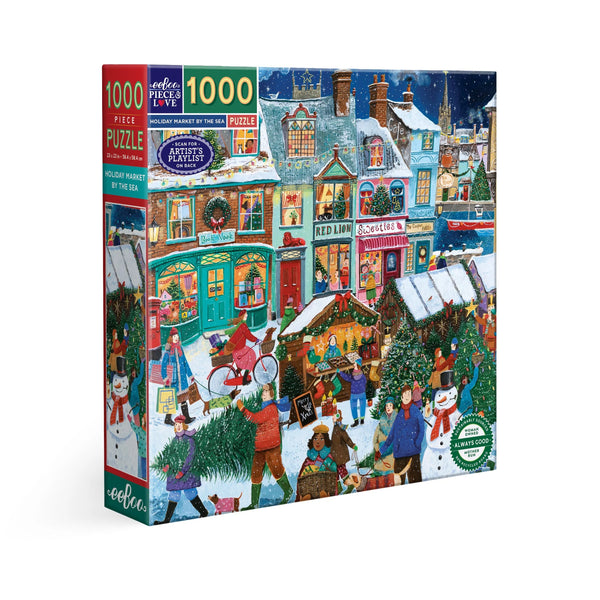 eeBoo 1000 Piece Puzzle - Holiday Market by the Sea