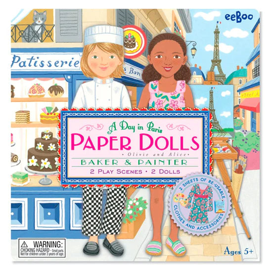 Baker and Painter Paper Dolls - Ages 5+