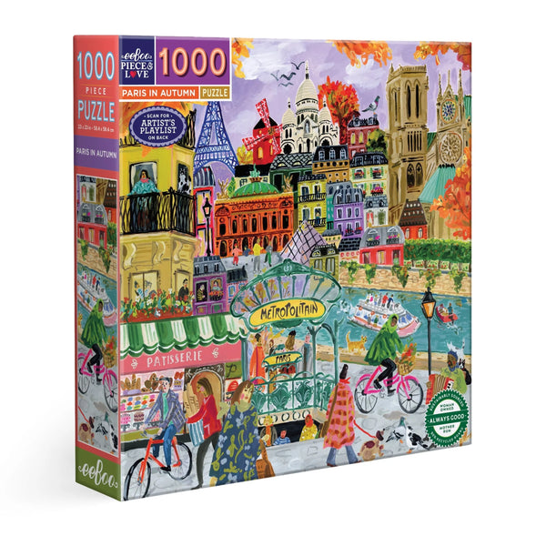 eeBoo 1000 Piece Puzzle - Paris in Autumn