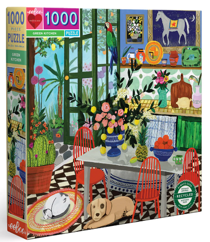 1000pc Puzzle: Green Kitchen - Ages 12+
