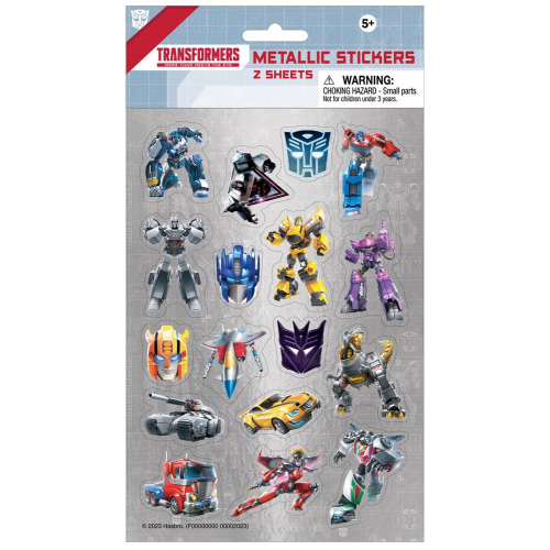 Stickers: Metallic Transformers - Ages 3+