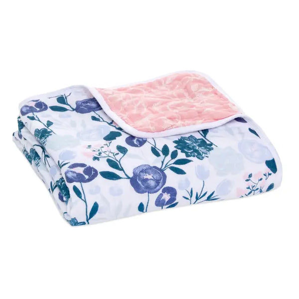 Aden + Anais: Muslin Blanket - Flowers Bloom-English Garden - Age 0+
